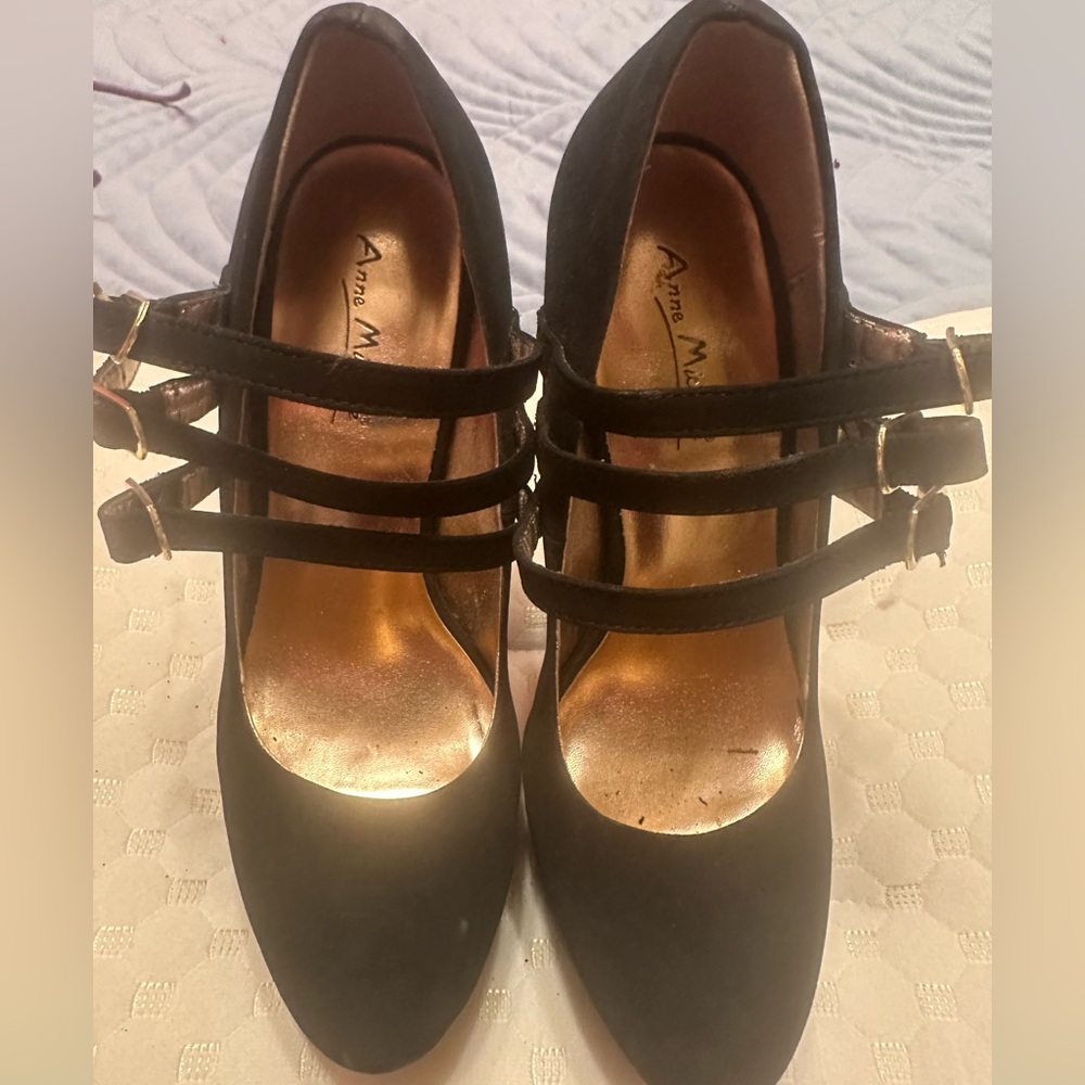 Anne Michelle Black Stiletto Heels